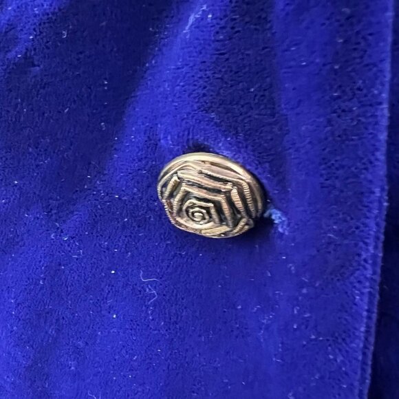 Victoria's Secret Purple Velvet Jacket vintage Beaded Sequins Size S Metallic - Picture 5 of 14